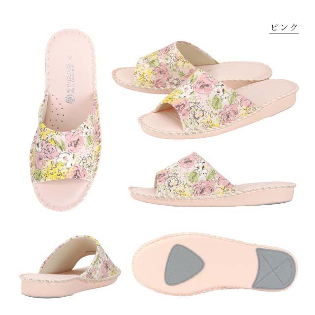 pansy pantofole 8690 パンジー パントフォーレ 私の部屋履 スリッパ ルームシューズ 花柄 手編 抗菌 消音 ハンドメイド プレゼント ギフト 自分へのご褒美｜toare｜08