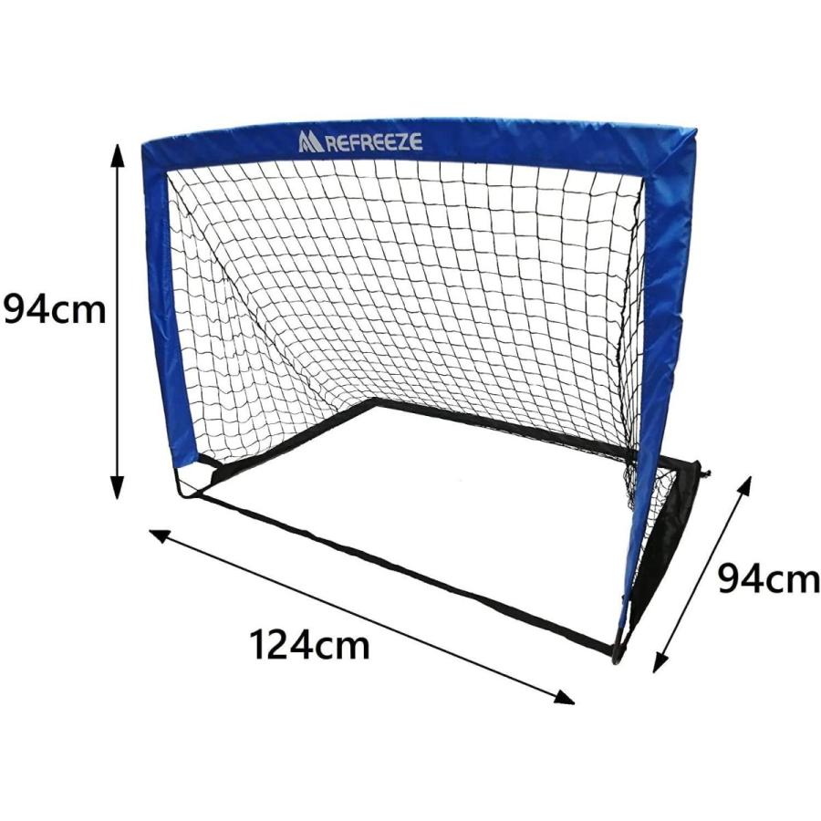 500円引きクーポン】【500円引きクーポン】REFREEZE(リフリーズ) 折りたたみ サッカーゴール 2個セット 選べる3カラー フットサル ポータブル ポップアップ (ブルー) 設備、備品 KANEYA(カネヤ) ゴールポスト 固定クイ ST (1本) K-162