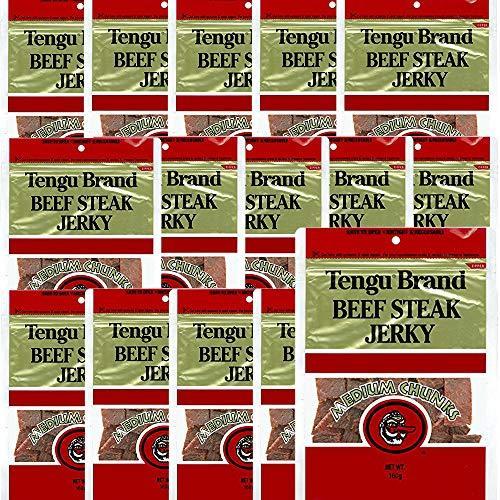 流行に テング ビーフジャーキー ミディアムチャンク 160g レギュラー 15袋セット おつまみ 天狗 送料込 Www Thedailyspud Com