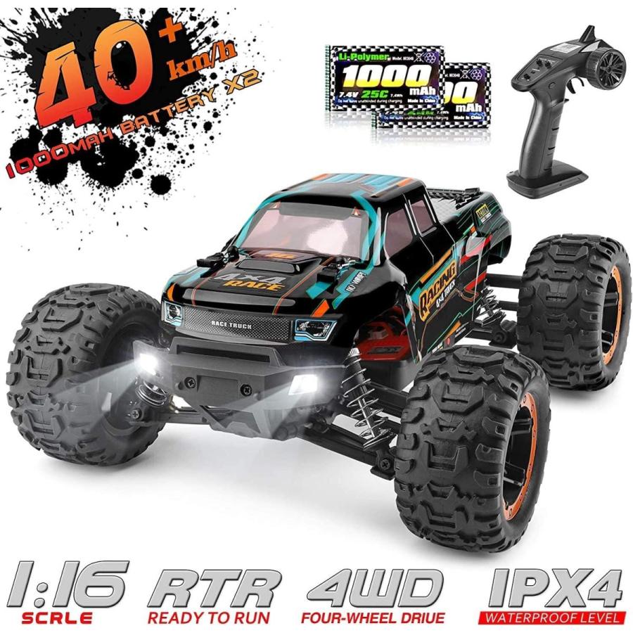 ラジコン カー オフロード 1/16 4WD RTR 電動RCカー40 km/h