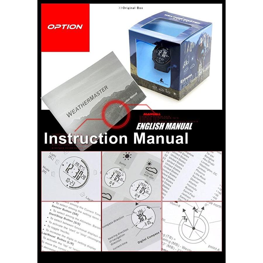 返品 交換対象商品 ラドウェザー腕時計 スイス製センサー搭載 デジタル コンパス 高度計 気圧計 温度計 天気予報機能 ペースメーカー Wantannas Go Id