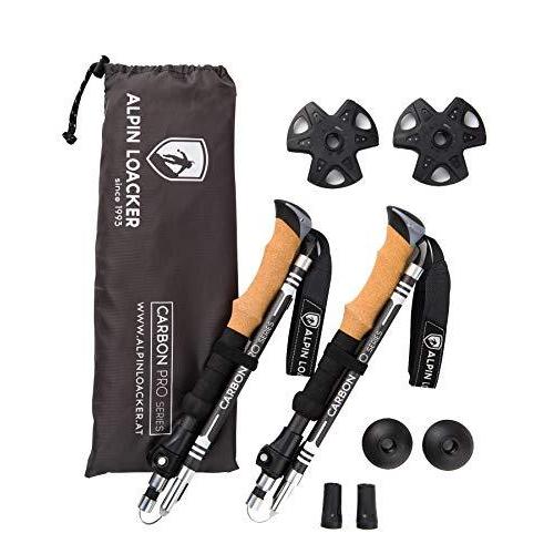 残りわずか Alpin Loacker ヨーロッパ発 トレッキングポール カーボン 折りたたみ コルクグリップ 2本セット 軽量 登山 ストック ステッ 国内最安値 Www Muslimaidusa Org