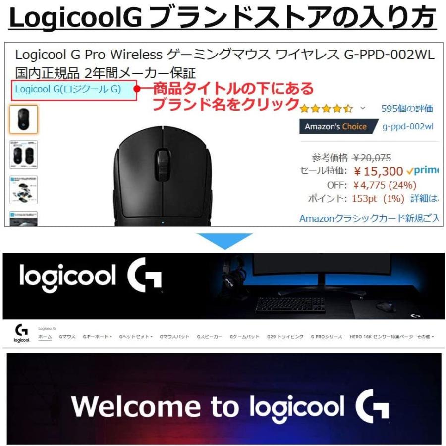 Logicool G ゲーミングマウス 有線 G203 LIGHTSYNC RGB 6個プログラムボタン 85g軽量 G203-BK 国内正｜toatoa20｜10
