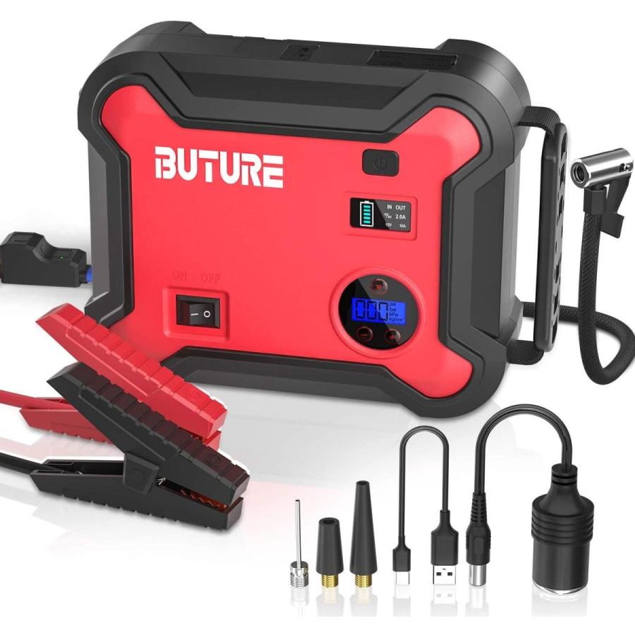 新着商品 Buture ジャンプスターター 4 In 1進化版エアコンプレッサー搭載 2500aピーク電流 車用エンジンスターター 全種類のガソリン車 Toatoa 通販 Yahoo ショッピング オープニング大放出セール Collezionec2ph Com