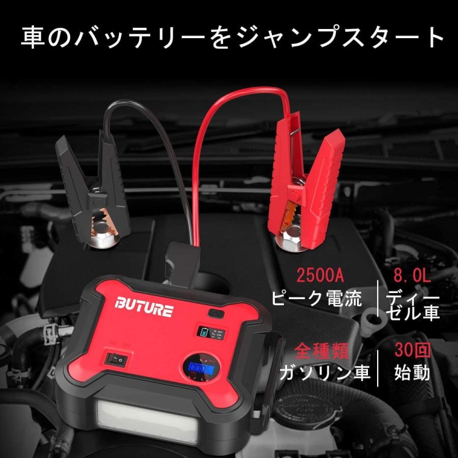 新着商品 Buture ジャンプスターター 4 In 1進化版エアコンプレッサー搭載 2500aピーク電流 車用エンジンスターター 全種類のガソリン車 Toatoa 通販 Yahoo ショッピング オープニング大放出セール Collezionec2ph Com