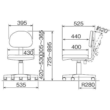 ナカバヤシ オフィスチェア デスクチェア 椅子 ブルー RZG-201BL オフィスチェア デスクチェア 椅子 ブルー RZG 201BL