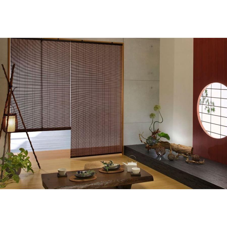 モダンインテリアすだれ 彩り ダークブラウン 4219aj Toatoa 通販 Yahoo ショッピング