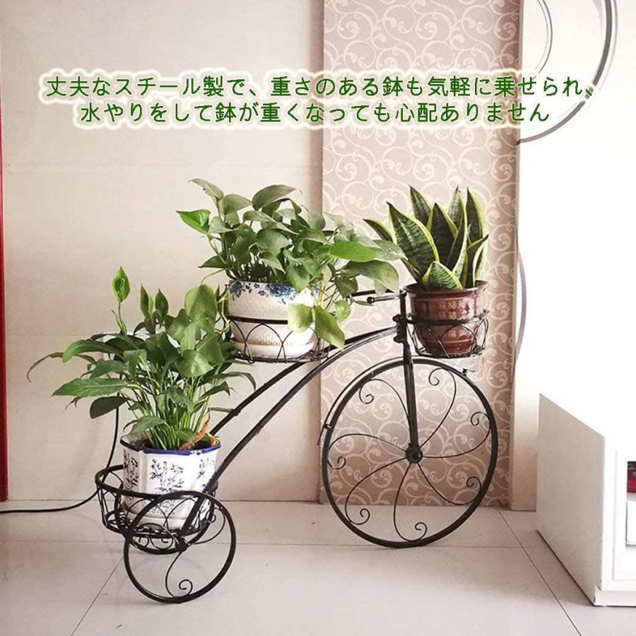 フラワースタンド アイアン 自転車型 屋外 花台 おしゃれ ガーデニング 棚 鉢植え 観葉植物 盆栽の飾り台 3段 室内 プランター置き ベ Toatoa 通販 Yahoo ショッピング