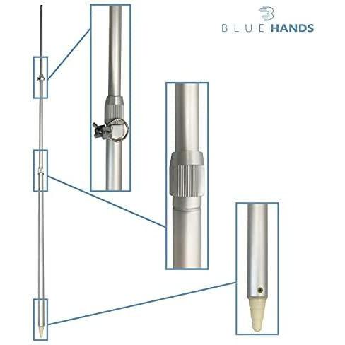 超目玉 旗用伸縮式アルミポール 2m 2ｍ シルバー 鯉のぼり 旗竿 金球 イベント のぼり 幕 祭日 祝日 応援旗 社旗 国旗 旗 伸縮 店舗ディスプレイ