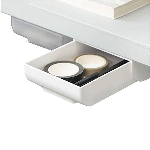 新作通販 引き出し ミニ 小物入れ 2個入り 収納整理 ホワイト デスク下 鉛筆トレイ トレー 収納ボックス 収納 取り付け 引き出しトレ 小物整理