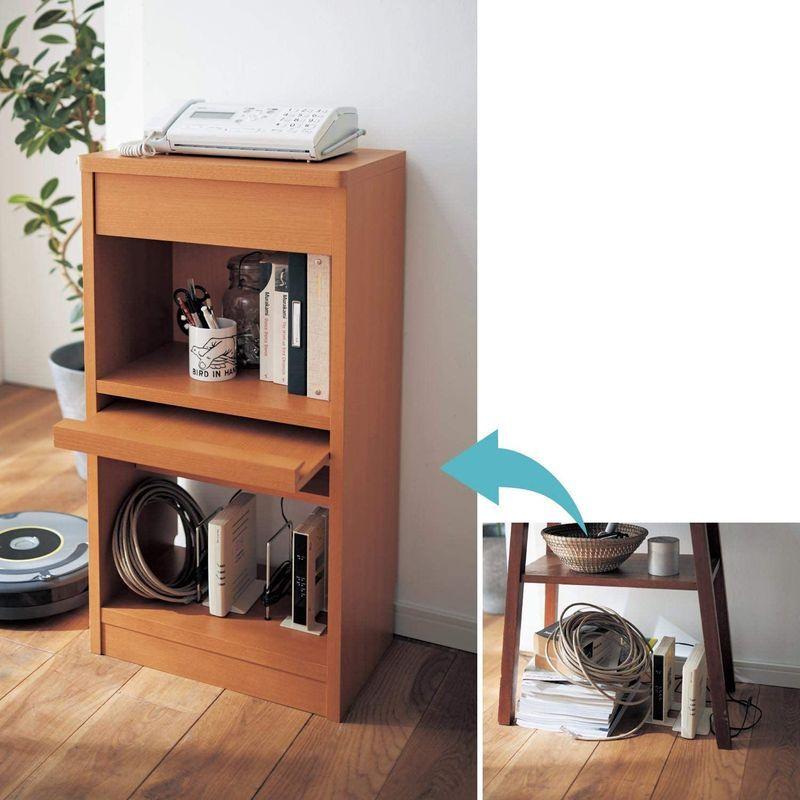 ベルメゾン ファックス台 ルーター収納 引き出し付き 電話台 Fax台 ホワイト 幅30cm 000 Toatoa 通販 Yahoo ショッピング