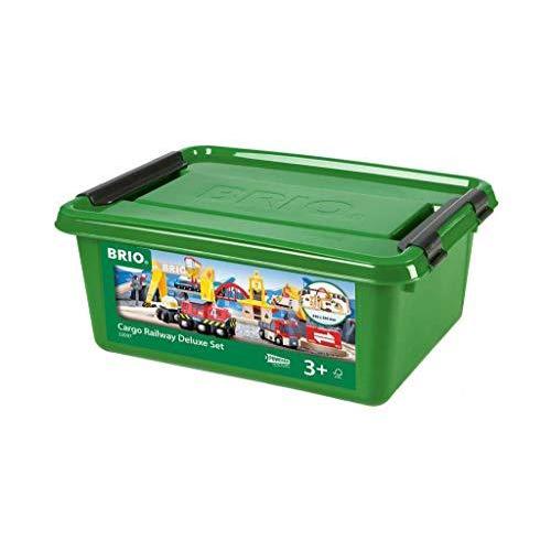 BRIO ( ブリオ ) WORLD カーゴレールデラックスセット 全54ピース 対象年齢 3歳~ ( 電動車両 電車 おもちゃ 木製