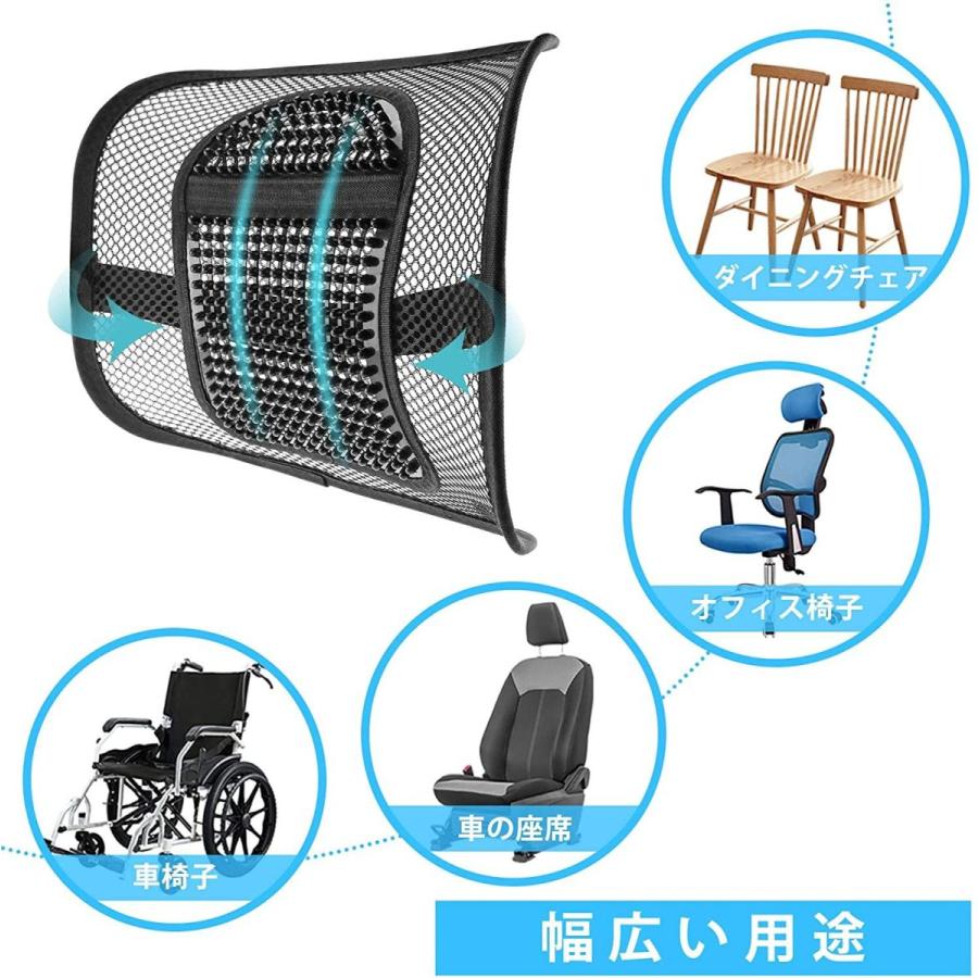 背もたれクッション 車用クッション オフィス シートクッション ランバーサポートクッション 椅子 腰枕 腰楽メッシュクッション 車 運転席 超ポイントアップ祭 シートクッション