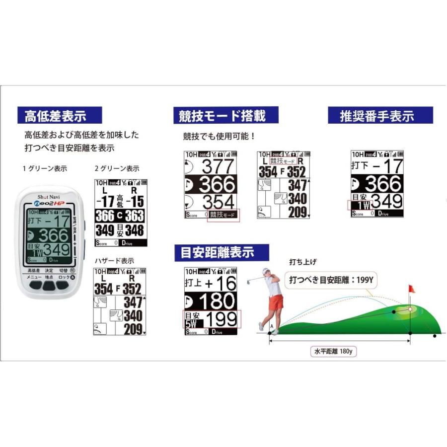 【２点セット】 Shot NaviNEO2 HPホワイト SN-NEO2-HP 【WS1469642644】(9155円)