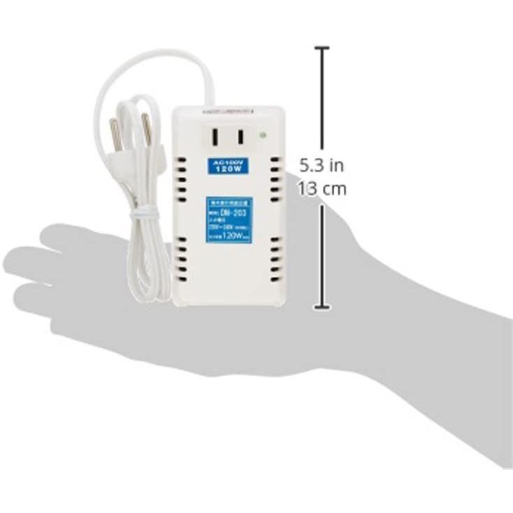 予約販売】本 日章工業 変圧器 海外 旅行用 トランス式 AC220V~AC240V→AC100V 120W DN-203  karatsu-switch.com