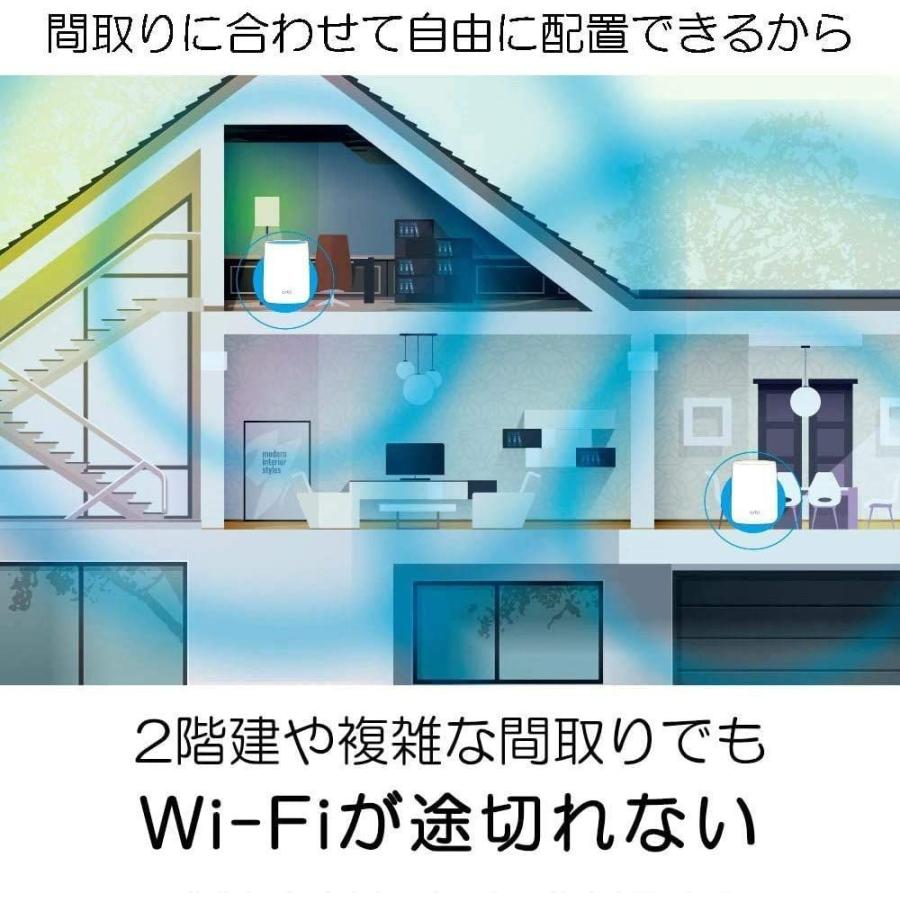 1年保証』 NETGEAR メッシュWiFi 無線LANルーター 3台セット RBK