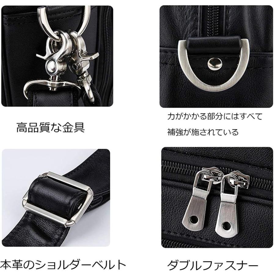 Ariga ビジネスバッグ メンズ 本革 牛革 2way A4対応 自立 大容量 ブリーフケース レザー 通勤 出張 就活 ブラック ビジネスバッグ メンズ 本革 牛革 2way A4対応 自立 大容量 ブリーフケース レザー 通勤 出張 就活 ブラック