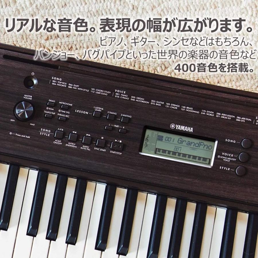 日本からの直送 ヤマハ ポータブルキーボード 61鍵盤 ダーク