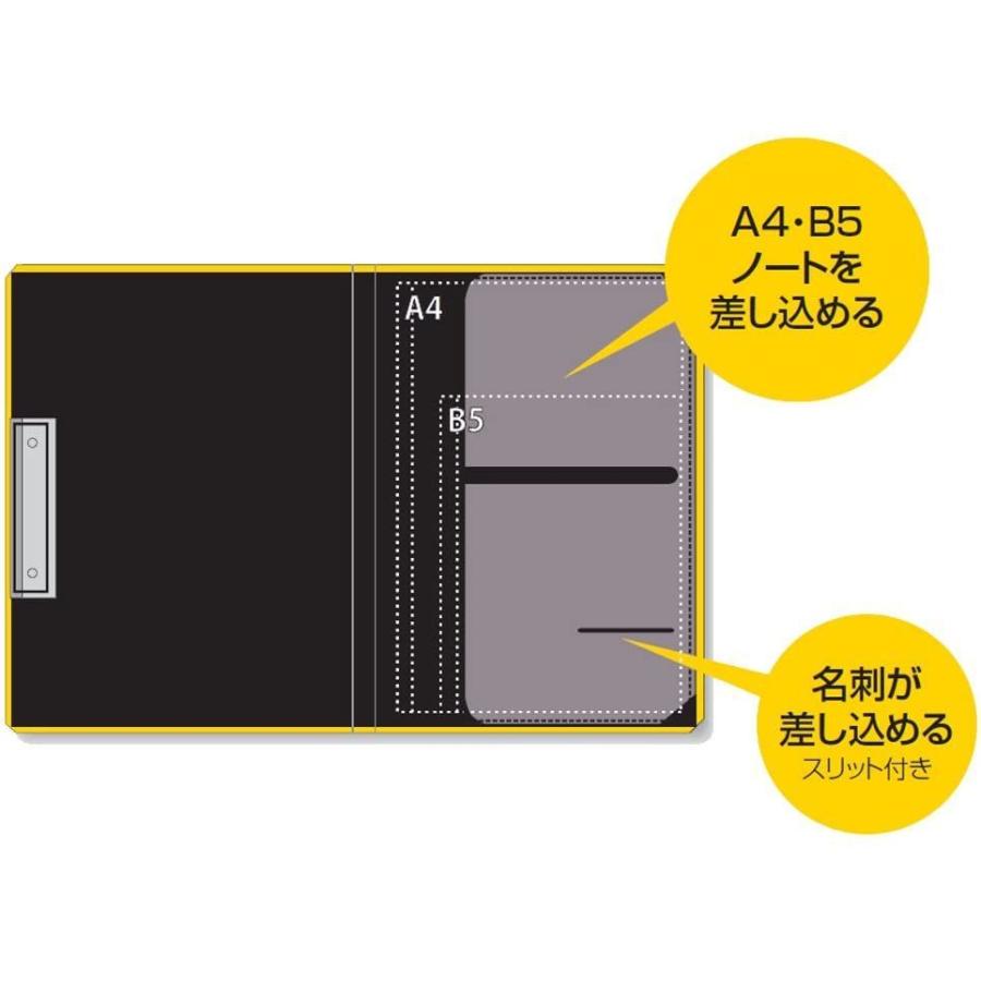 激安ブランドナカバヤシ クリップボード A4 二つ折り ブラック QBC-A401-D S型 バインダー ファイル、ケース