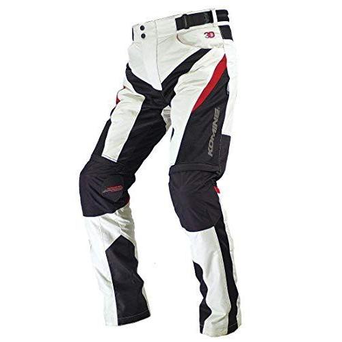 コミネ(KOMINE) バイク用 プロテクトライディングメッシュパンツ3D アイボリー 3XLB PK-729 1031 春夏秋向け メッシ