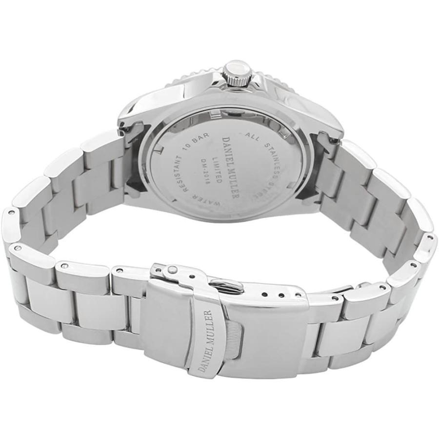 ダニエル ミューラーdaniel Muller 腕時計 オールステンレス 10気圧防水 ダイバーズウォッチ Dm 18bl ブルー Www Poljaci Org Rs