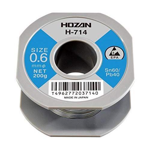 ホーザン(HOZAN) ハンダ スズ60% 鉛40% 重量200ｇ 長さ95ｍ 線径0.6
