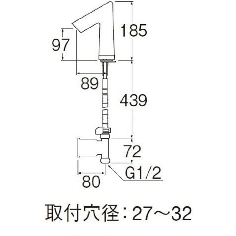 三栄　水栓金具洗面用自動水栓EY506-13