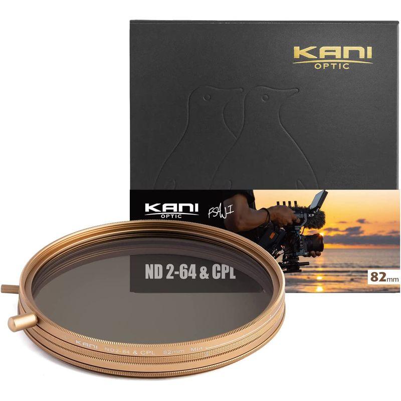 時間指定不可】KANI バリアブル ND2-64 可変NDフィルター CPL Model FSAWI 82mm 円偏光フィルター レンズフィルター KANI 可変NDフィルター バリアブルND2-64 72mm 着脱式回転ノブ付 (減光効果 1-6絞り分) レンズフィルター 丸枠