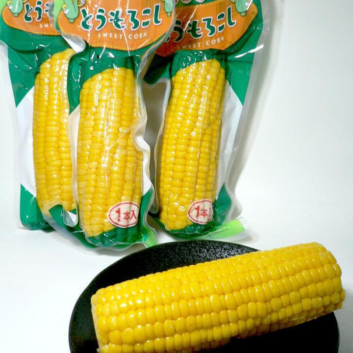 とうもろこし 真空パック 本入り 約250g 1本 タイ産 加熱殺菌済み トウキビトーキビ ナンバ トウミギ トウモロコシ Sweetcorn Thai 京の老舗の果物屋 鳥羽伊三 通販 Yahoo ショッピング