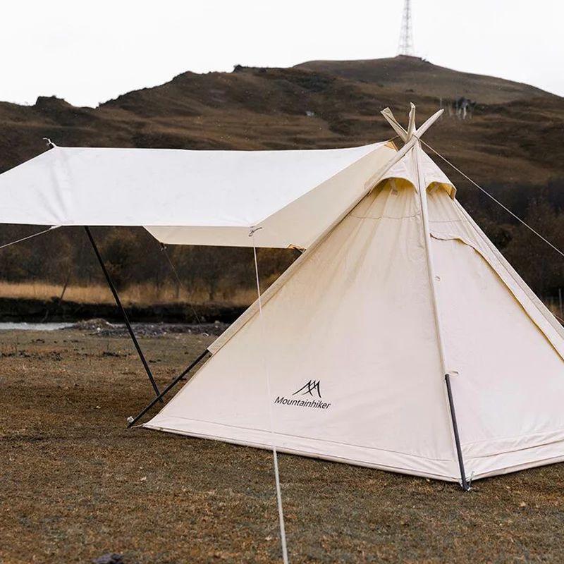 Mountainhiker ワンポールテント ポールテント タープ付き 2?4人用 