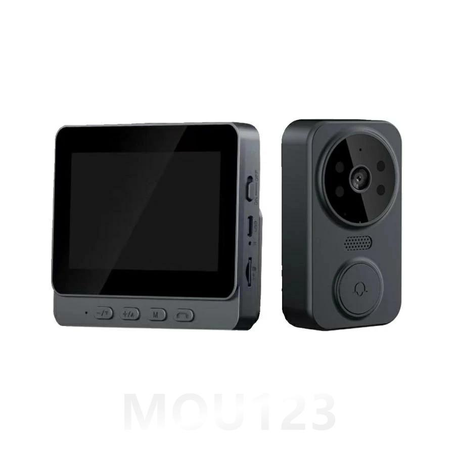 インターホン ドアホン カメラ付き 大画面 録画機能 工事不要 WIFI不要