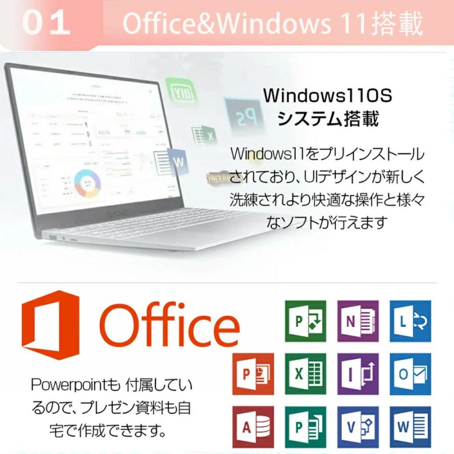 Corei5 20GB ノートパソコン Windows11 オフィス付き PASOUL Microsoft Office 付き デスクトップ PC 新品 パソコン