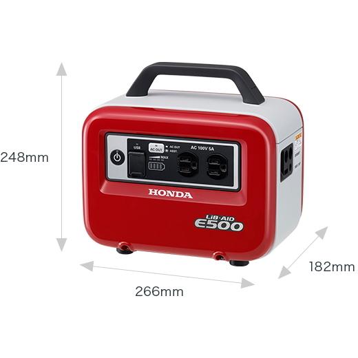 Honda ホンダ 1 000mah 蓄電機 Lib Aid リベイド E500 Jn1 容量377wh 定格出力300w Max500w 重量5 3kg ポータブルバッテリー Honda E500 Jn1 Er 現場屋本舗yahoo 店 通販 Yahoo ショッピング