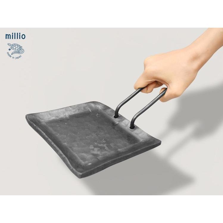 Millio TS259 鍛造ソロ鉄板 正方型 収納袋付き みきかじや村｜tobeyaki｜02