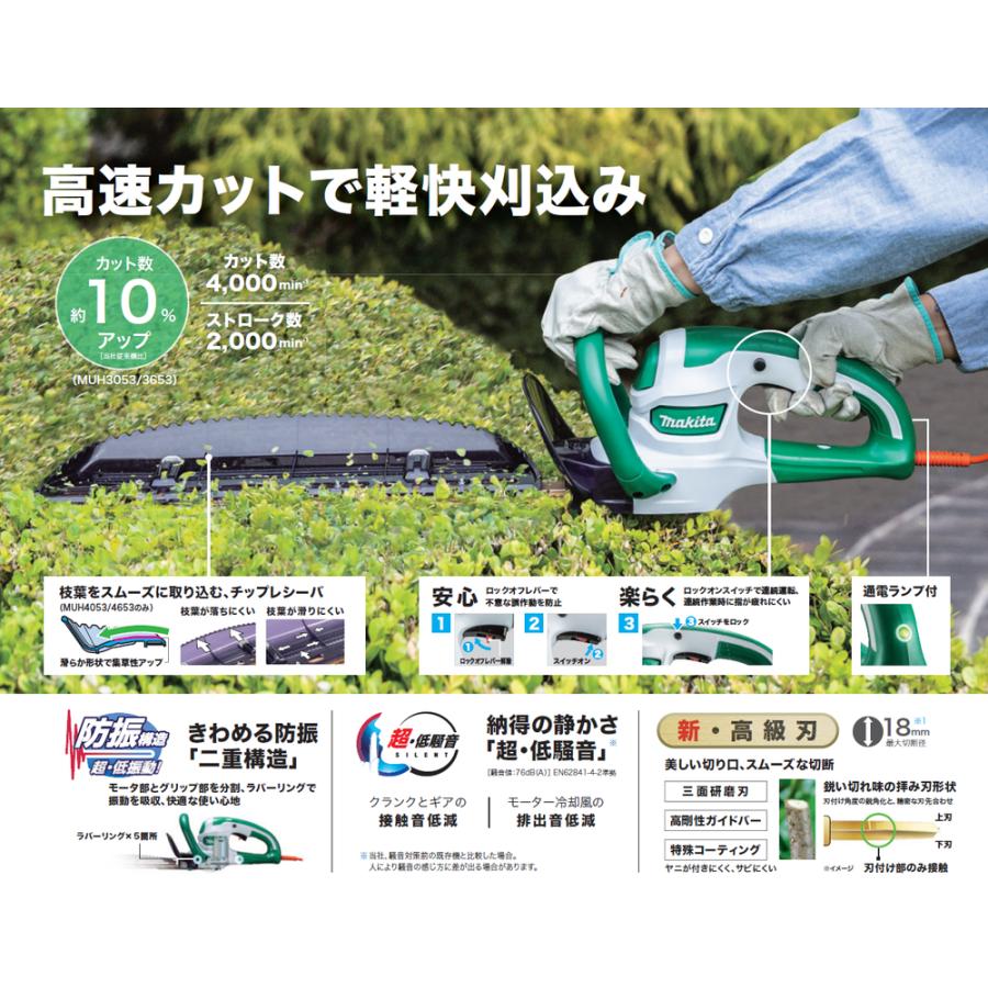 マキタ（makita） MUH4653 生垣バリカン 刃物長460mm makita
