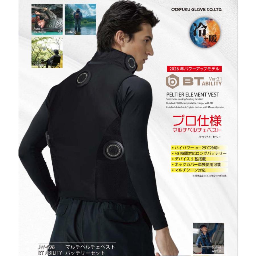 おたふく手袋 マルチペルチェベスト BTアビリティ バッテリーセット 11
