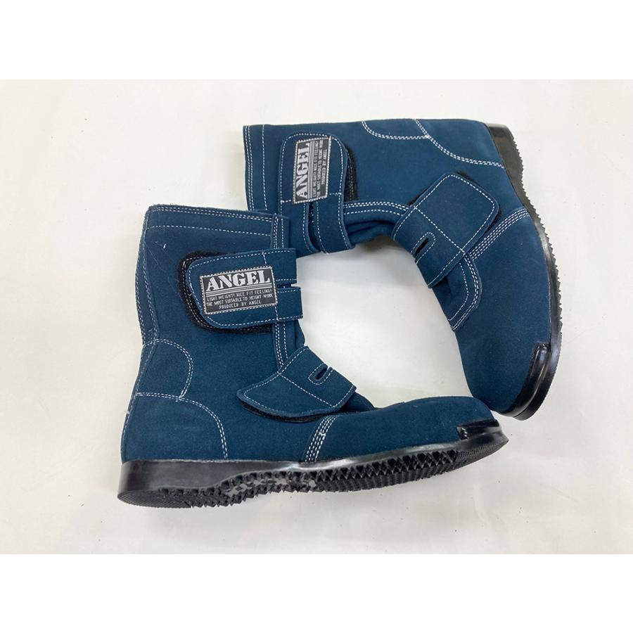 ANGEL B609N ネイビー 安全靴 JIS】ANGEL エンゼル 溶接用安全靴 B609N ネイビー ベロア