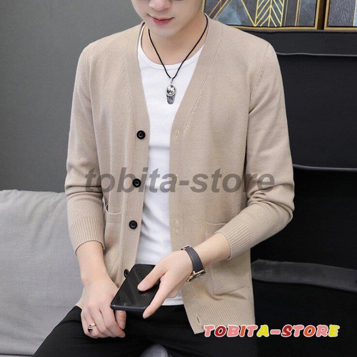 カーディガン メンズ 春 ビジネス 羽織 長袖 無地 秋 30代40代 トップス Tbt0214 Man163 飛田ストア 通販 Yahoo ショッピング