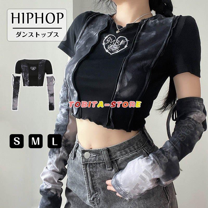 トップス レディース ダンス衣装 ショート丈 タイダイ 半袖Tシャツ ストリート系 韓国ファッション ダンス トップス へそ出し ｔシャツ  ヒップホップ 大人ダンス :tbt0701-dae90:飛田ストア - 通販 - Yahoo!ショッピング