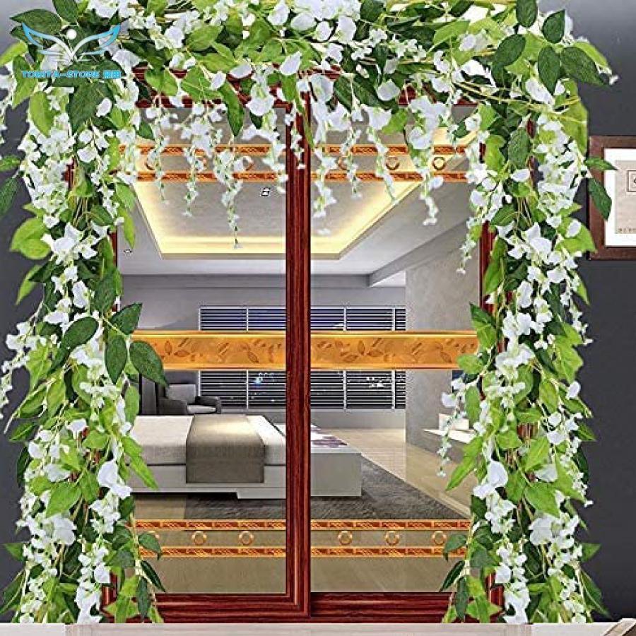 フェイクグリーン インテリア 造花植物  観葉植物 つる  結婚式  ホームガーデン 中庭 オフィス  結婚式 壁の装飾｜tobita-store｜06