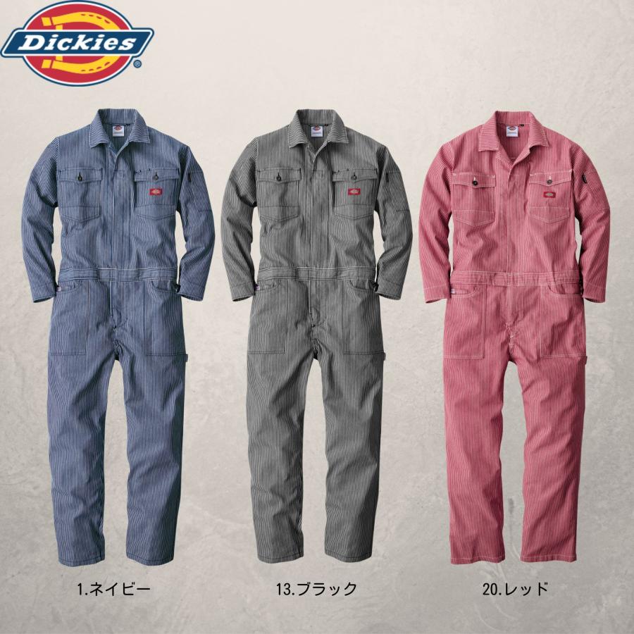 ☆Dickies☆ヒッコリーストライプツナギ☆半袖夏用☆作業着