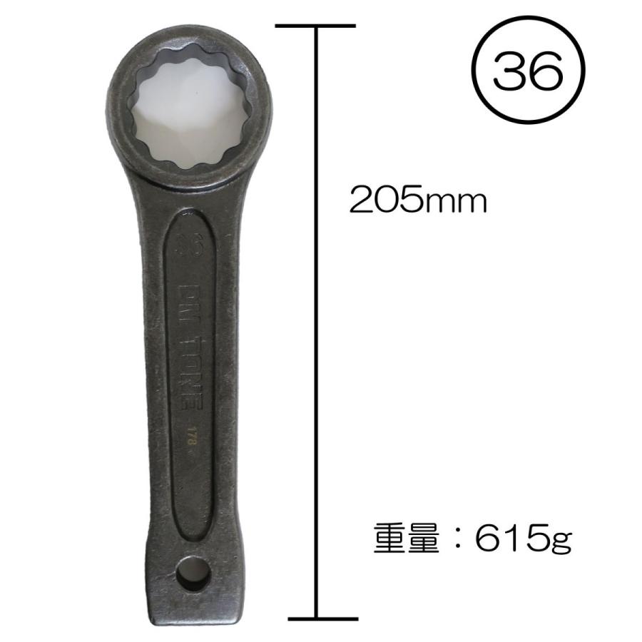 Tone 打撃メガネレンチ Dm36 作業工具 Dageki36 創業1968年 鳶蕨上田 公式ショップ 通販 Yahoo ショッピング