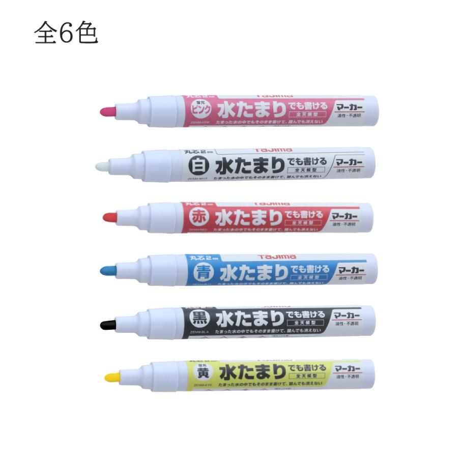 タジマ 水たまりでも書ける 全天候型マーカー 丸芯2mm Zenm Zenm 創業1968年 鳶蕨上田 公式ショップ 通販 Yahoo ショッピング