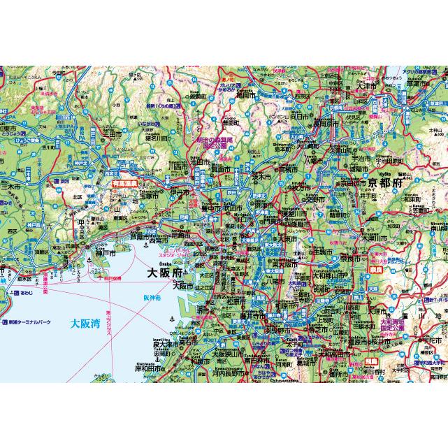 近畿全図　Ａ０判 営業戦略  大判出力ポスター 壁貼り 会議室 オフィス インテリア |  | 01