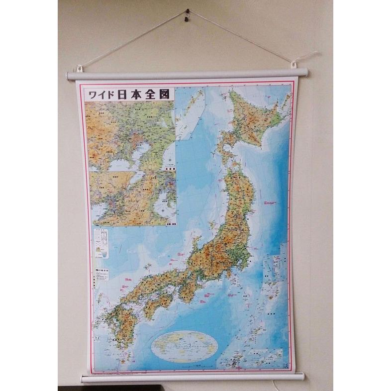 日本地図 日本全図 ｂ０判 タペストリー加工 Btape 地図のみせ とうぶんしゃ 通販 Yahoo ショッピング