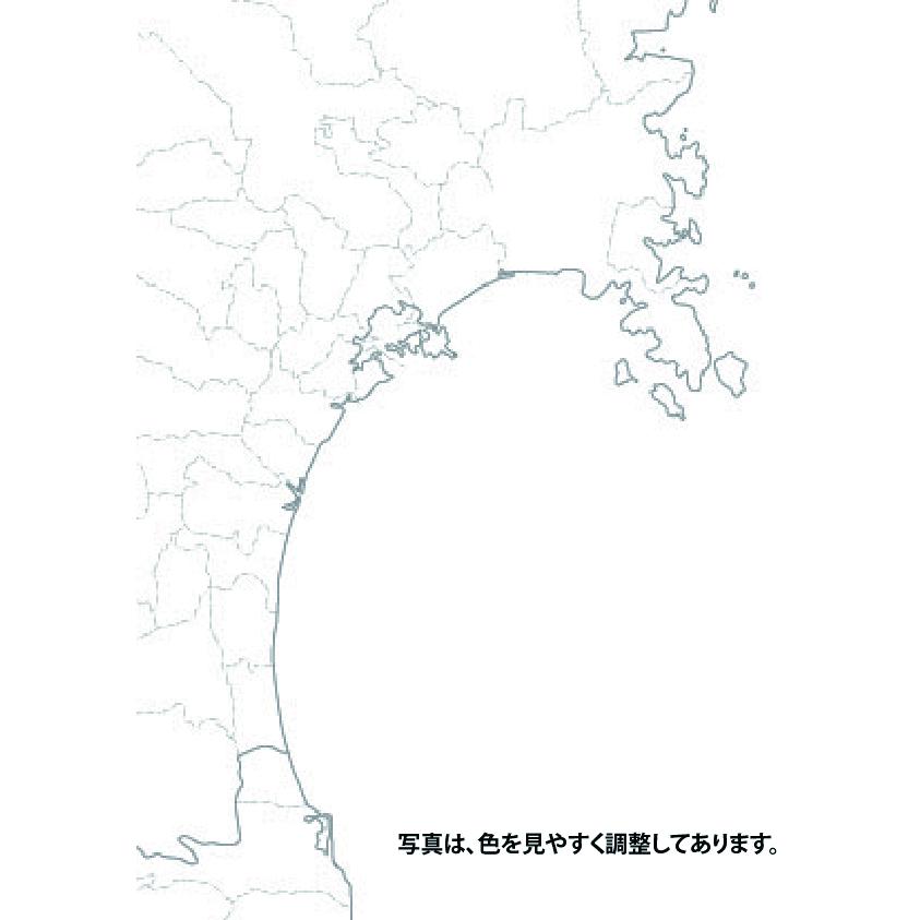 【大判出力】東北白地図 A0判 営業戦略 大判出力ポスター 壁貼り 会議室 オフィス インテリアの画像