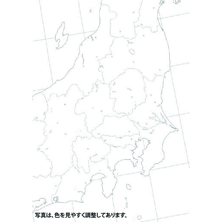 【大判出力】日本白地図 A0判 営業戦略 学習 大判出力ポスター 壁貼り 会議室 オフィス インテリアの画像