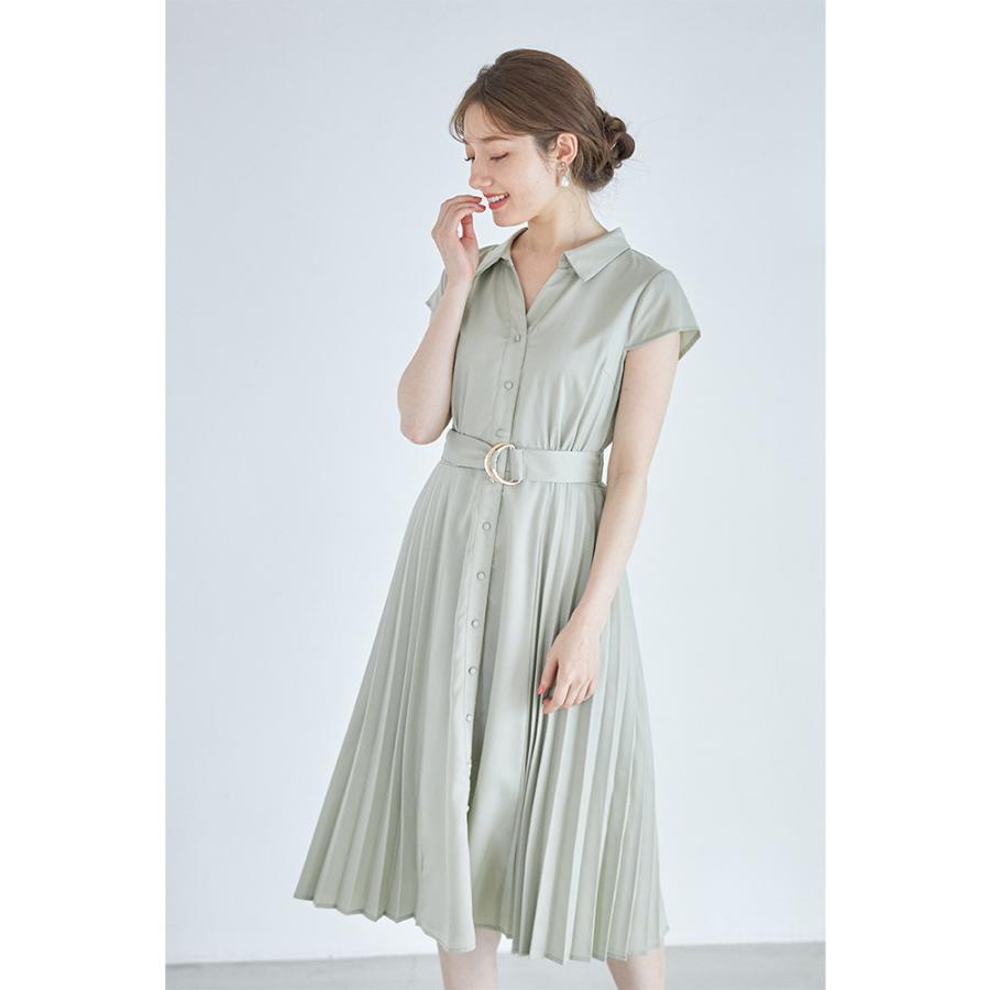 専用　6点 tocco closet 表情豊かに揺れるベルト付きサイドプリーツシャツ