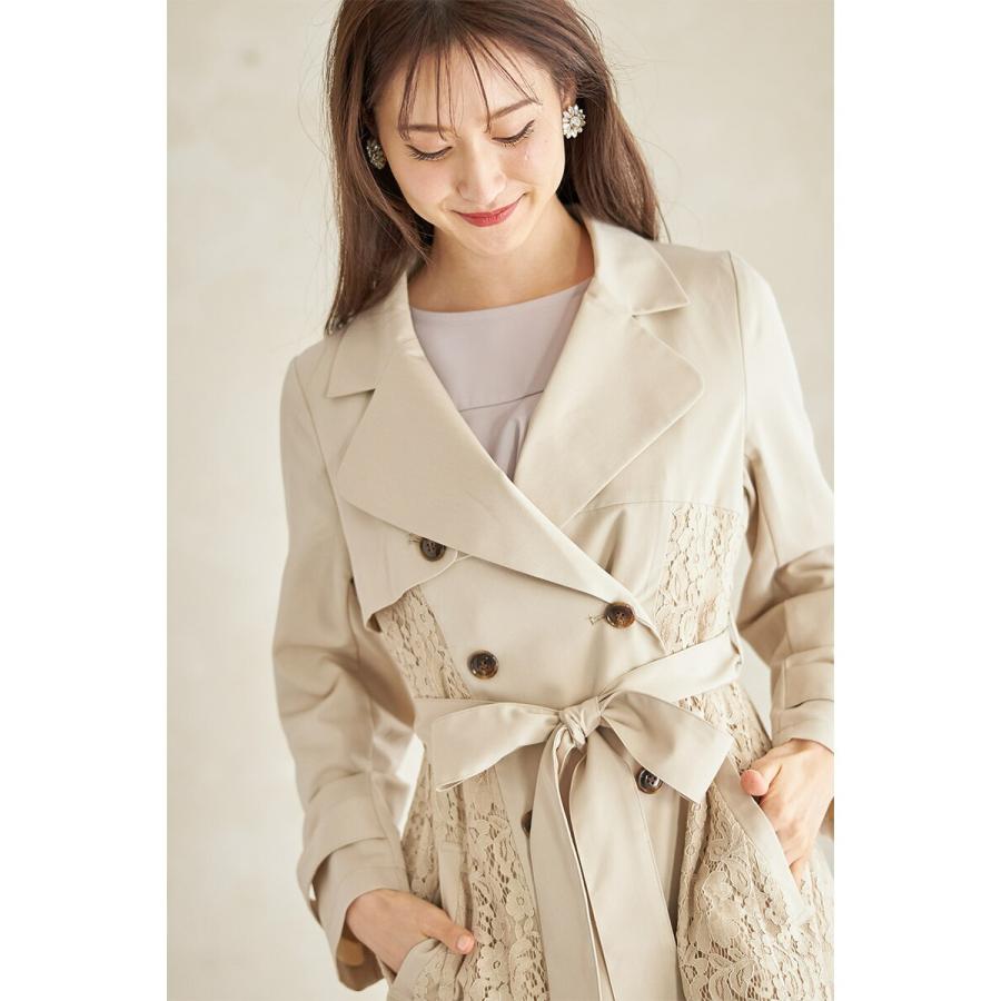 tocco closet ウエストりぼん付きフラワーレース切り替え tocco closet ウエストりぼん付きフラワーレース切り替え