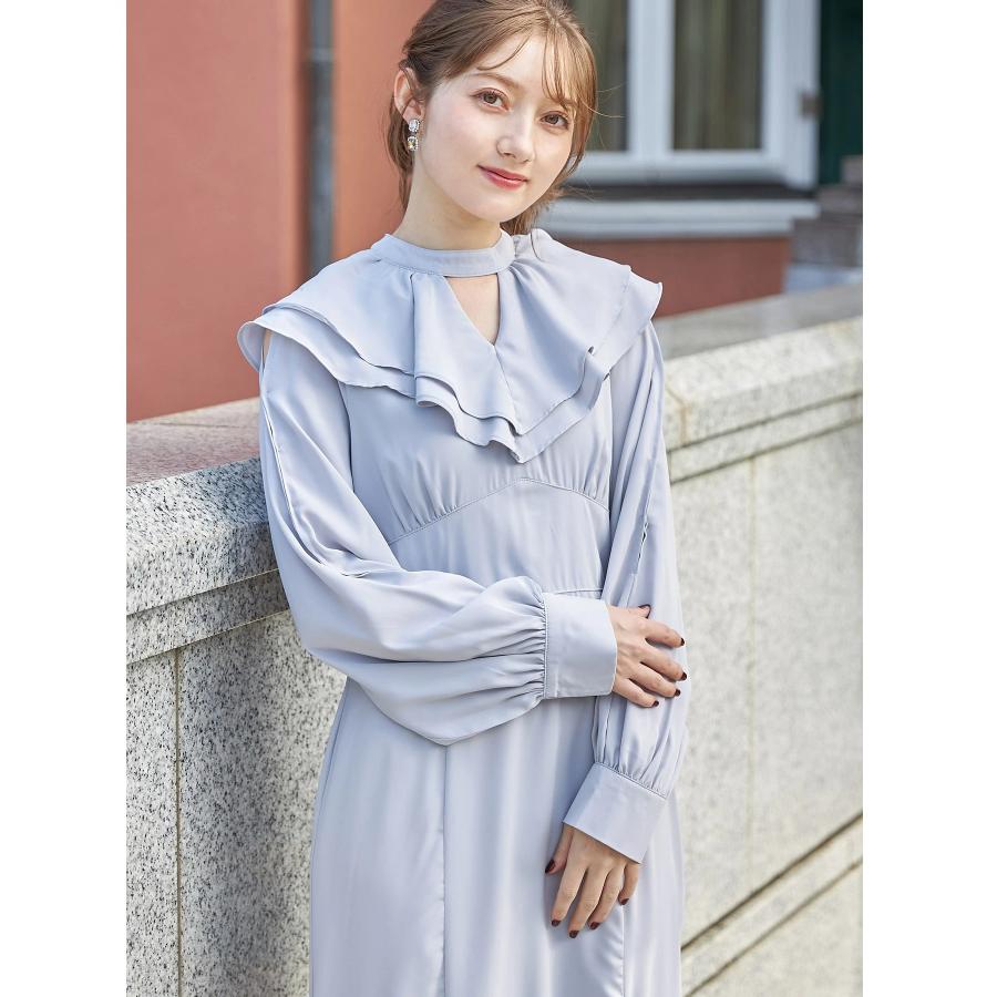ラッフルフリル付き２ｗａｙオープンショルダーワンピース Jordas ジョダス 186 Tocco Closet 通販 Yahoo ショッピング
